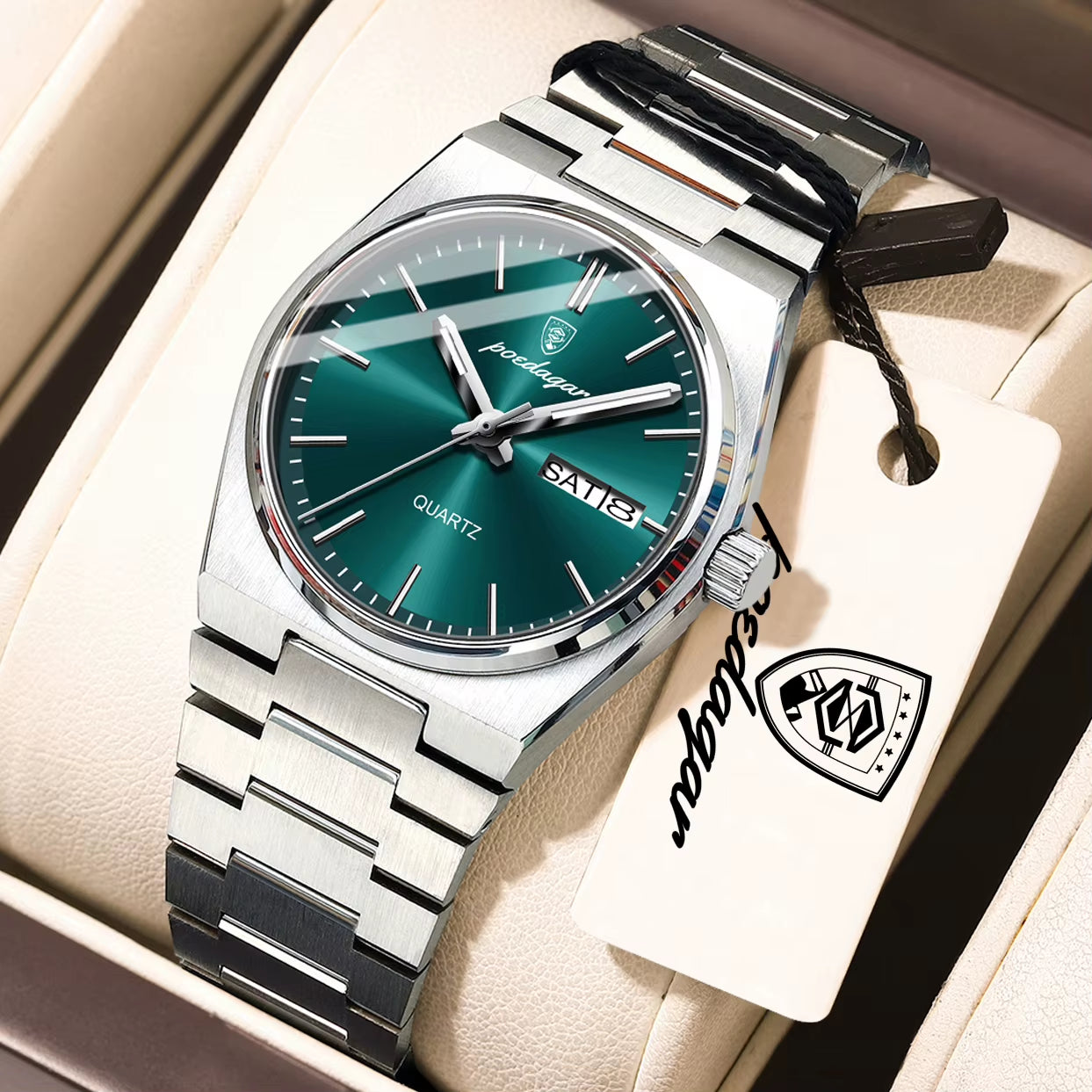 Exquisite Watches for Women Waterproof Luminous Date Week Ladies Watch Stainless Steel Luxury Woman'S Quartz Wristwatch