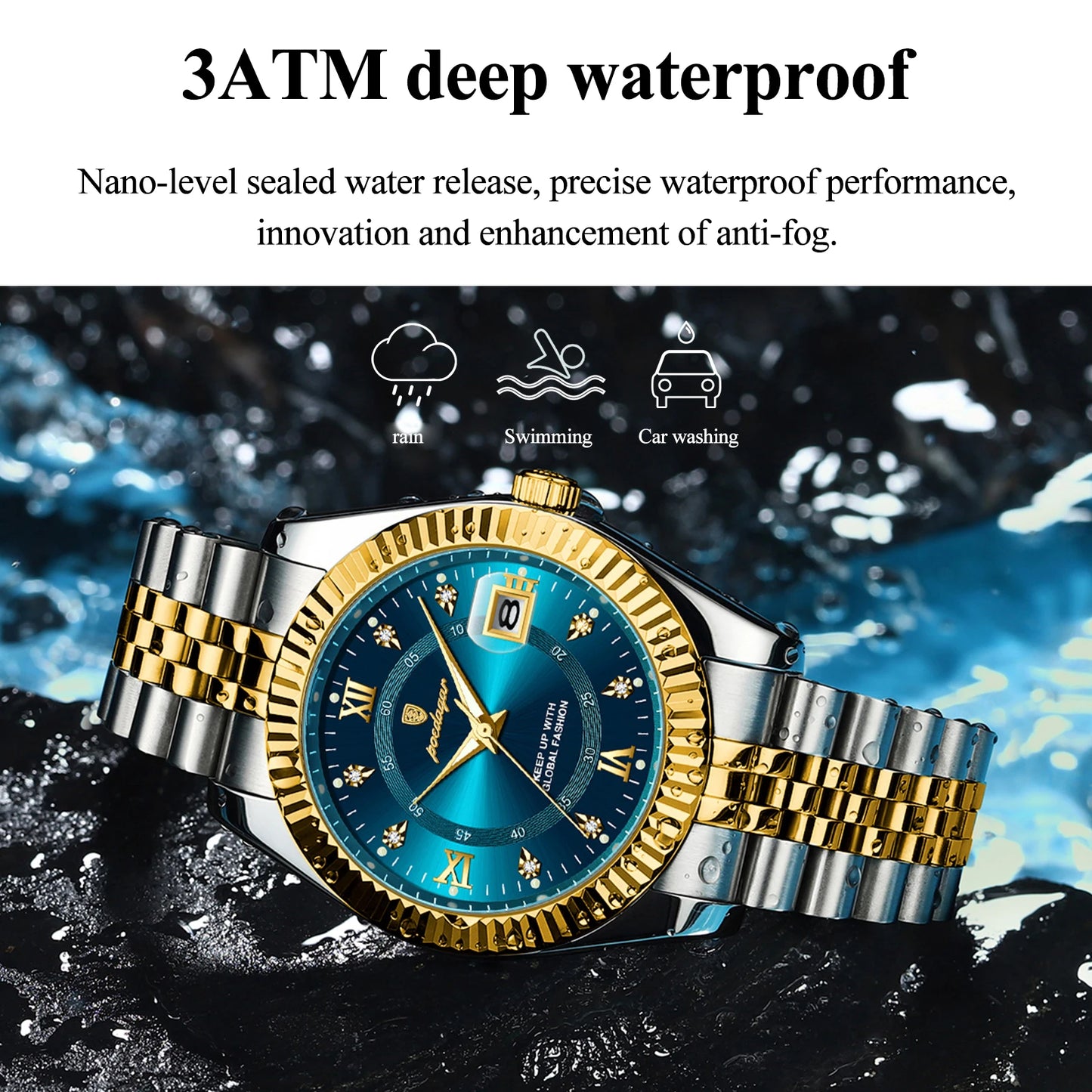 Luxury Brand Man Wristwatch Waterproof Luminous Date Men Watch Stainless Steel High Quality Sports Men'S Quartz Watches