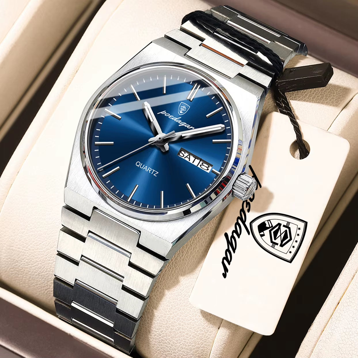 Exquisite Watches for Women Waterproof Luminous Date Week Ladies Watch Stainless Steel Luxury Woman'S Quartz Wristwatch